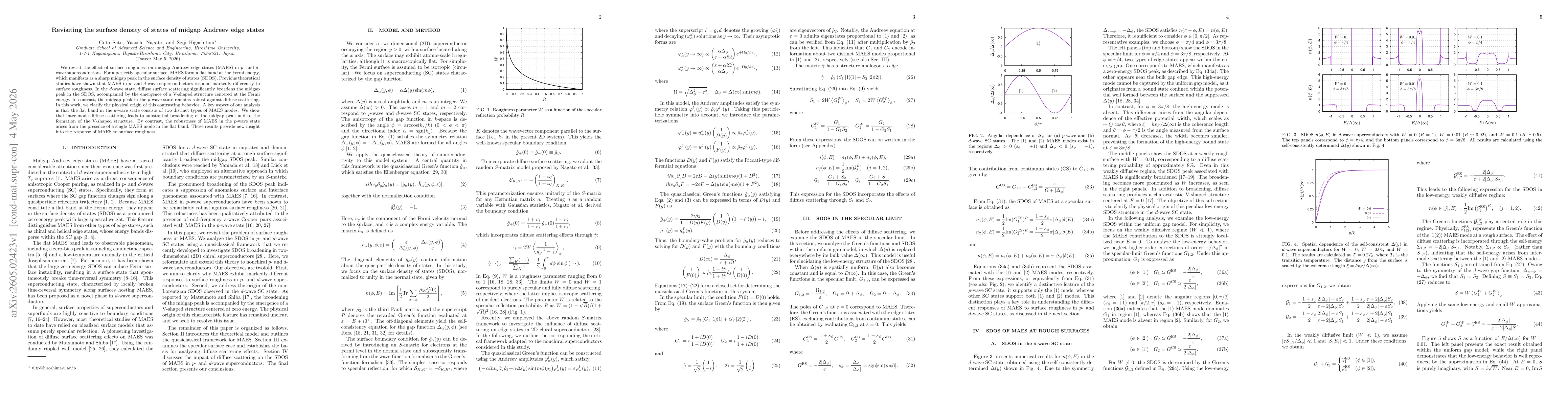 Thumbnail for Revisiting the surface density of states of midgap Andreev edge states