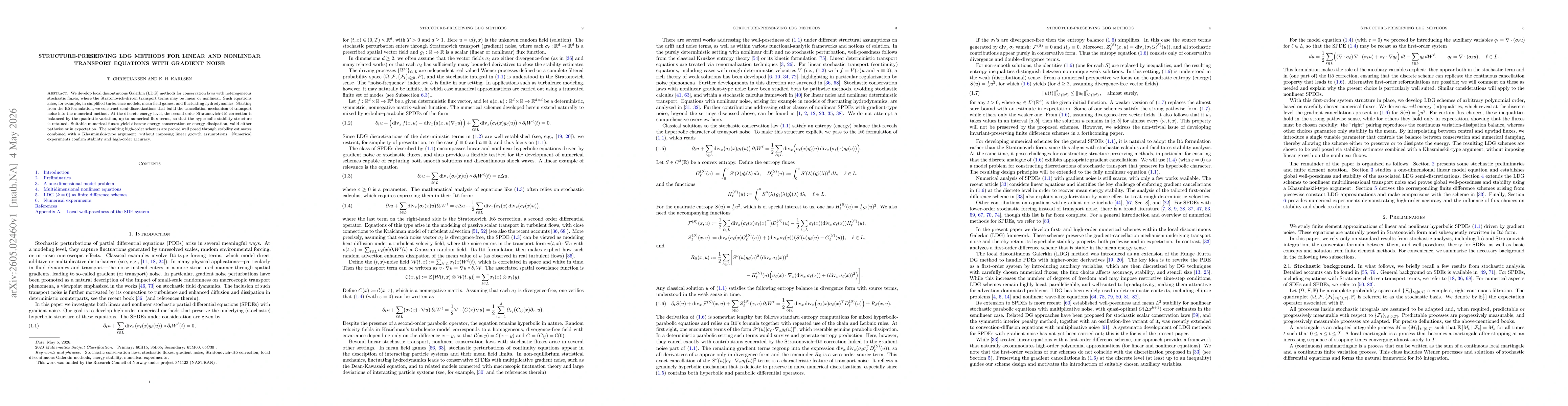 Thumbnail for Structure-preserving LDG methods for linear and nonlinear transport equations with gradient noise