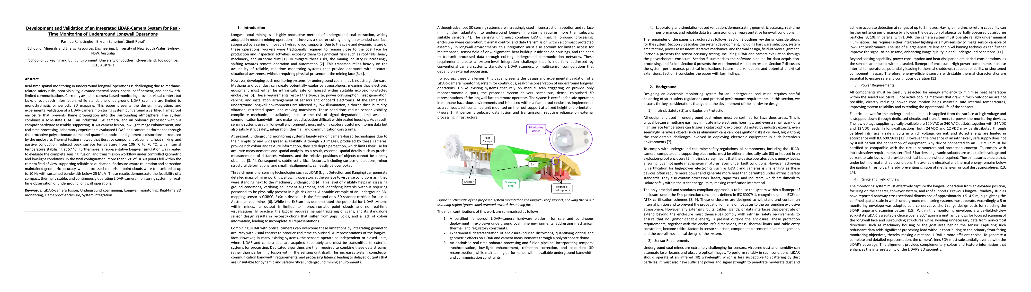 Thumbnail for Development and Validation of an Integrated LiDAR-Camera System for Real-Time Monitoring of Underground Longwall Operations