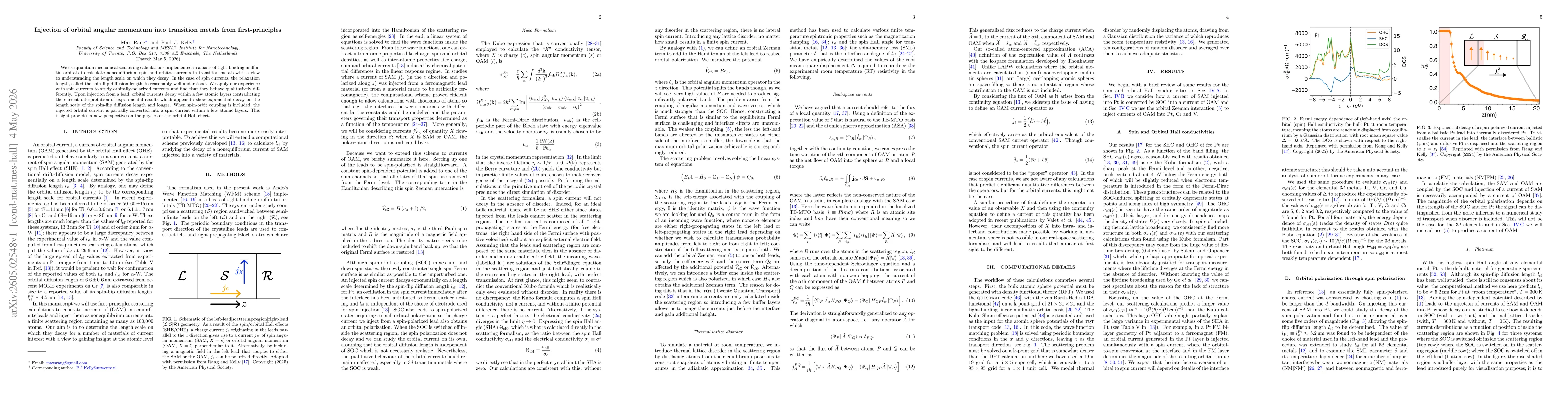 Thumbnail for Injection of orbital angular momentum into transition metals from first-principles