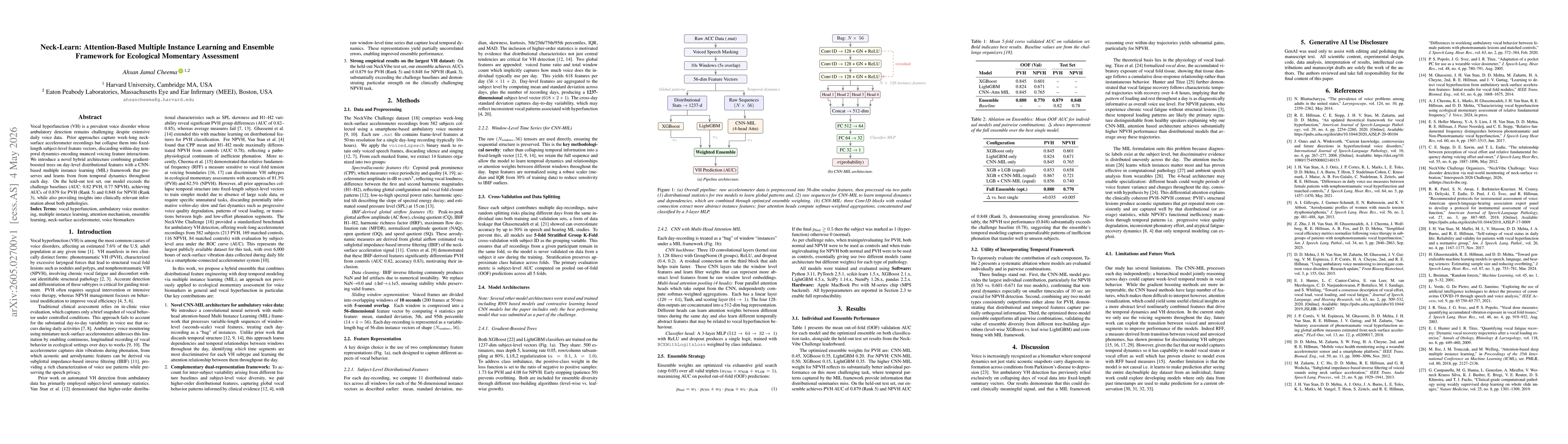 Thumbnail for Neck-Learn: Attention-Based Multiple Instance Learning and Ensemble Framework for Ecological Momentary Assessment