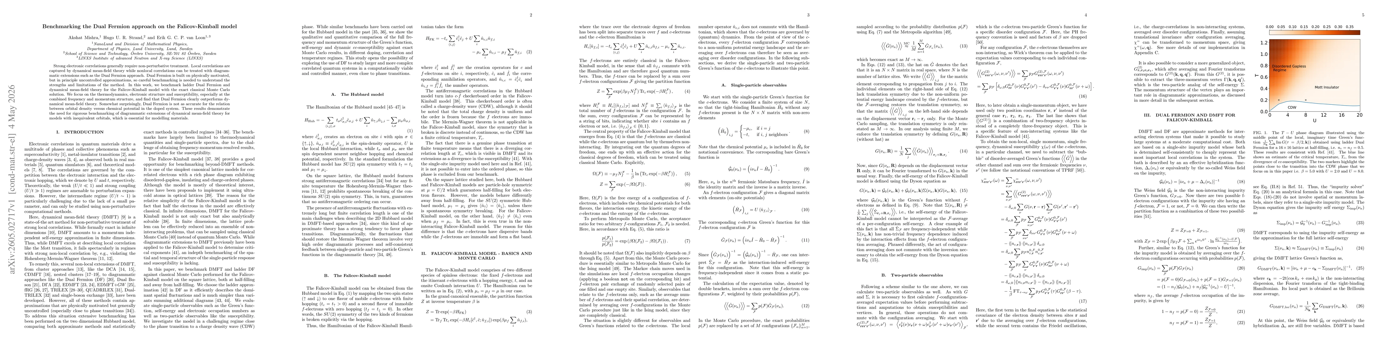 Thumbnail for Benchmarking the Dual Fermion approach on the Falicov-Kimball model