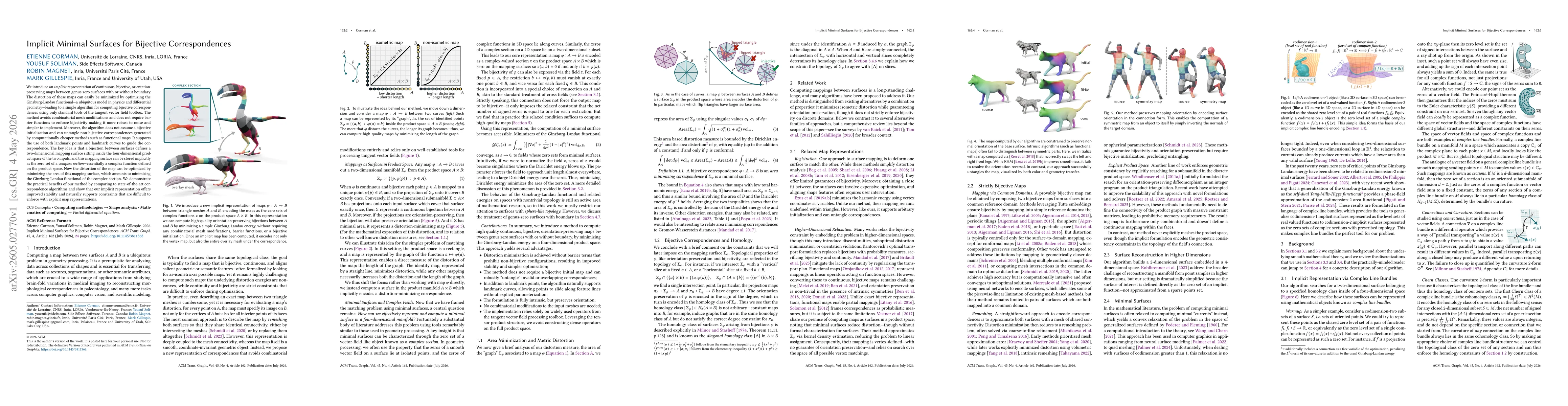 Thumbnail for Implicit Minimal Surfaces for Bijective Correspondences
