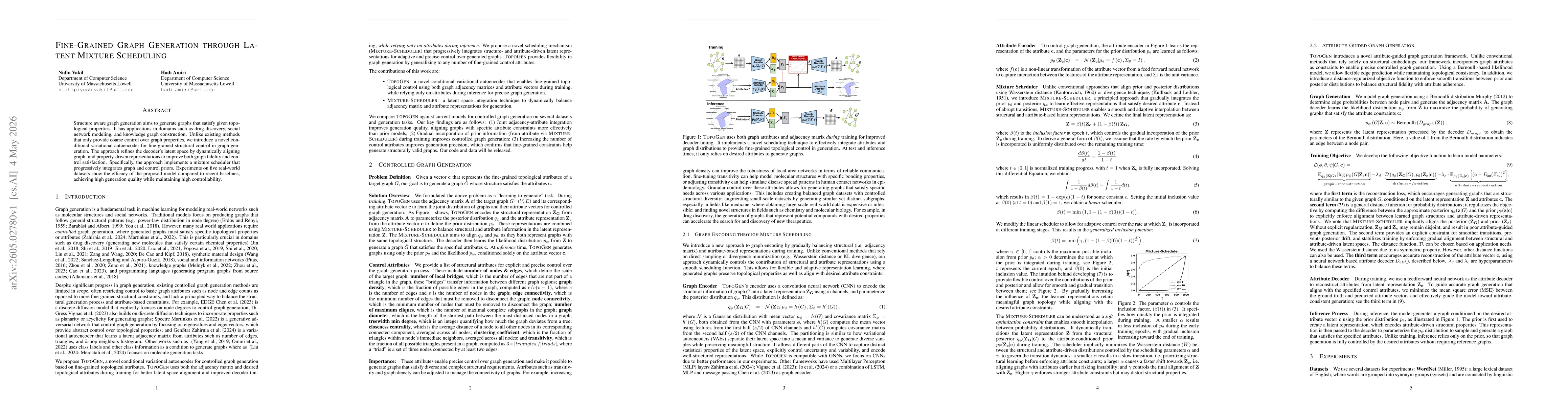 Thumbnail for Fine-Grained Graph Generation through Latent Mixture Scheduling
