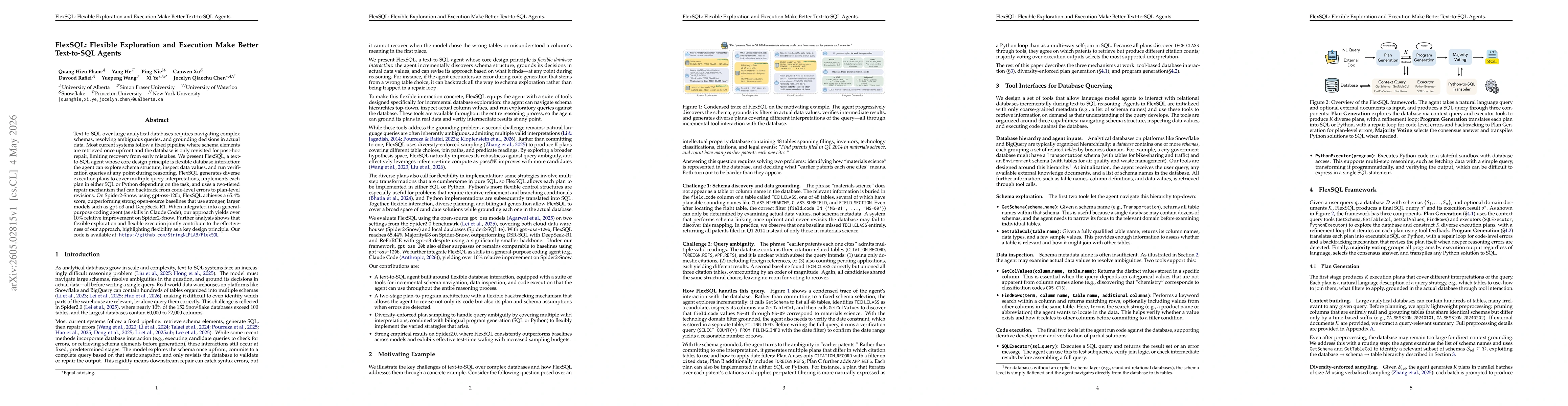 Thumbnail for FlexSQL: Flexible Exploration and Execution Make Better Text-to-SQL Agents