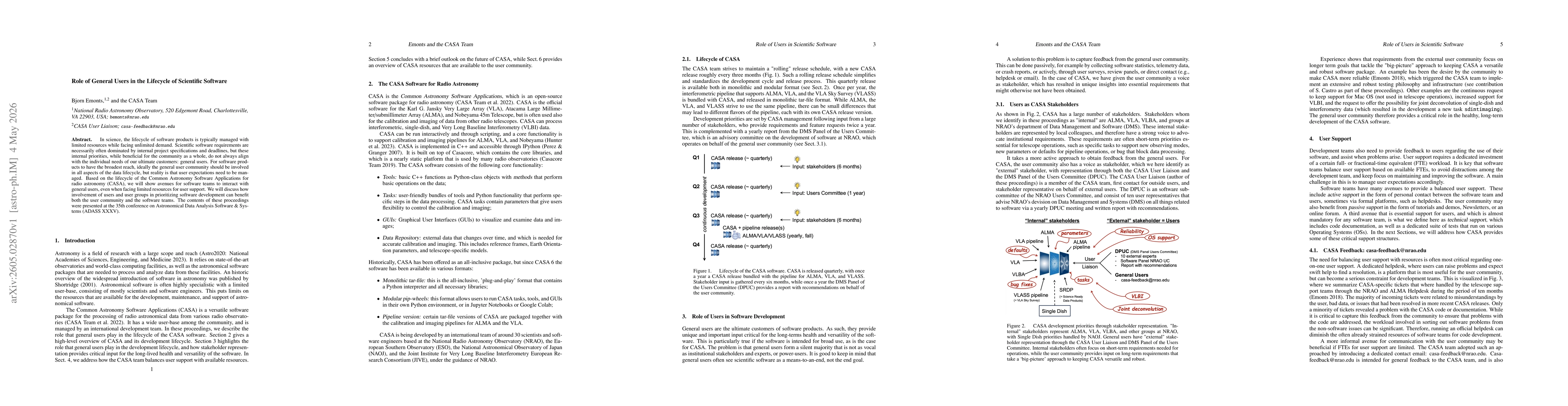 Thumbnail for Role of General Users in the Lifecycle of Scientific Software