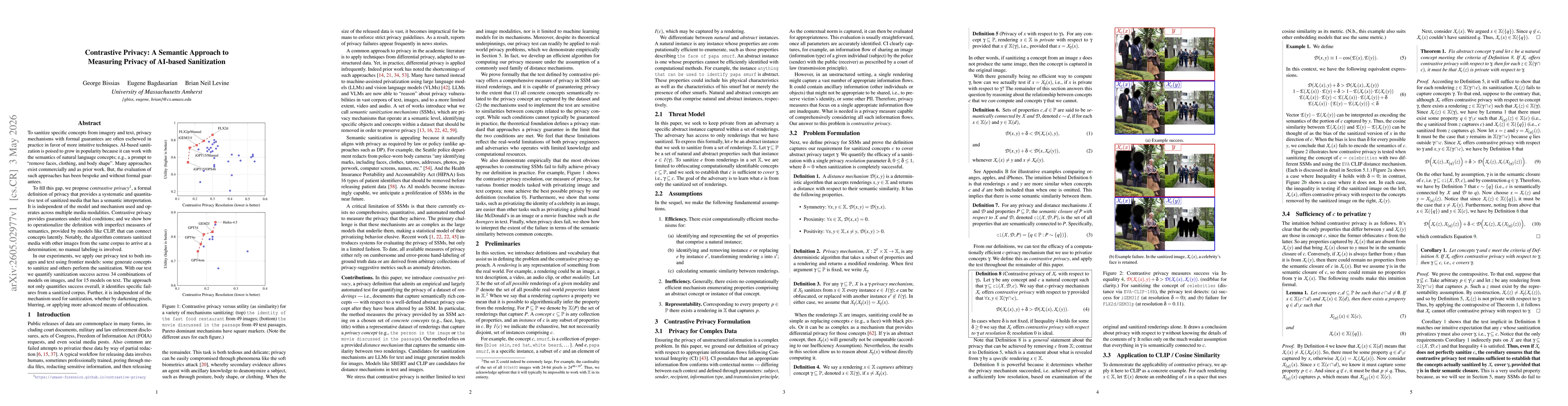 Thumbnail for Contrastive Privacy: A Semantic Approach to Measuring Privacy of AI-based Sanitization