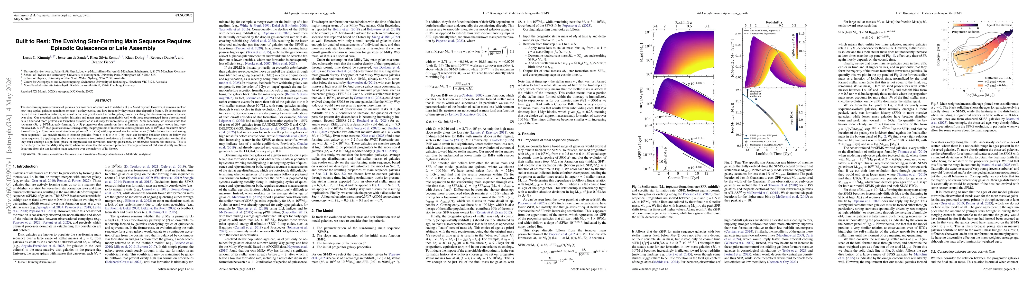 Thumbnail for Built to Rest: The Evolving Star-Forming Main Sequence Requires Episodic Quiescence or Late Assembly