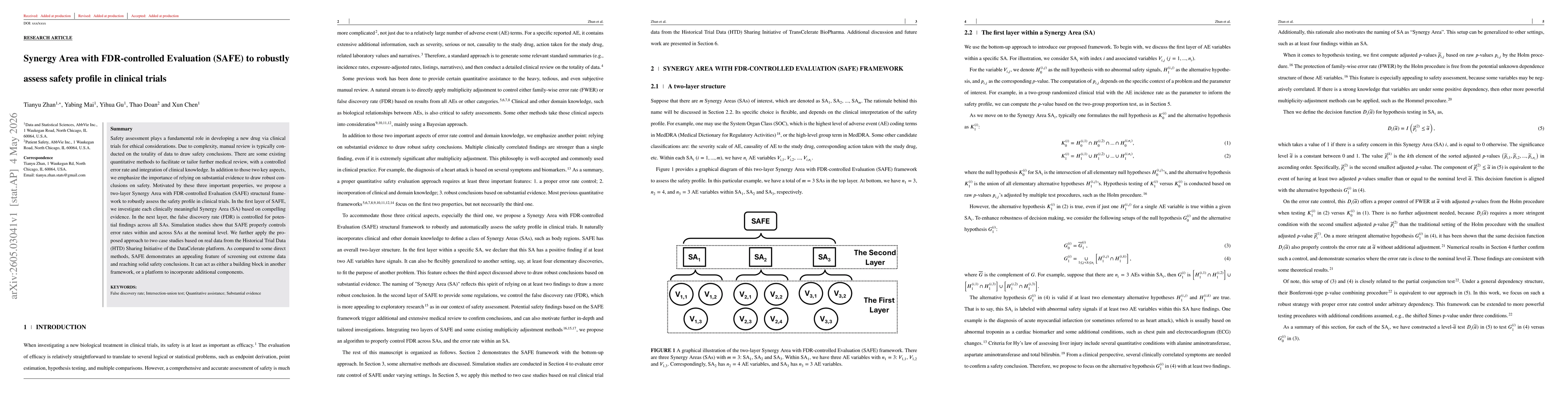 Thumbnail for Synergy Area with FDR-controlled Evaluation (SAFE) to robustly assess safety profile in clinical trials