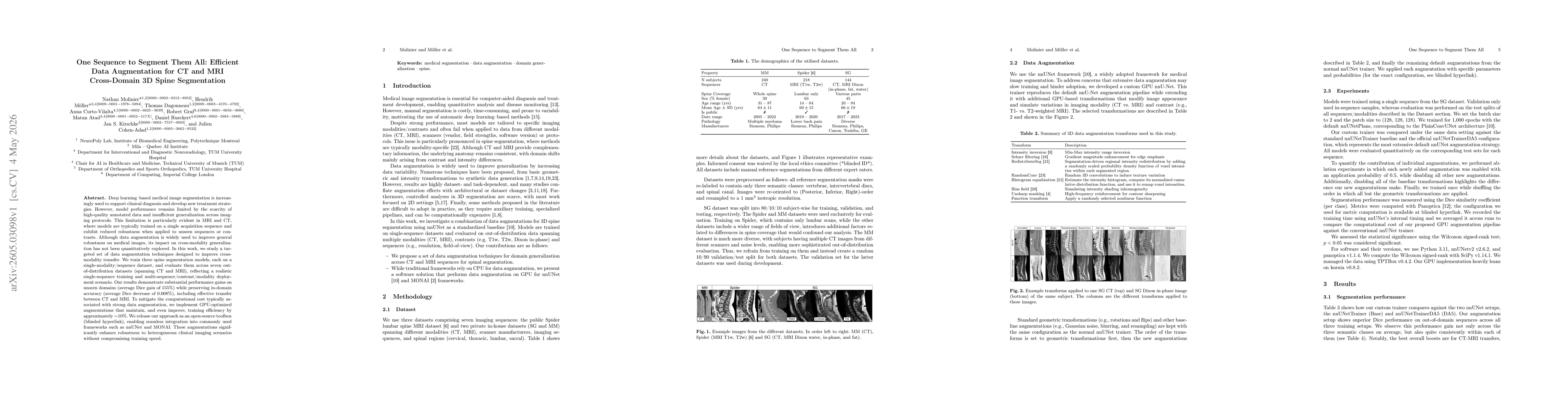Thumbnail for One Sequence to Segment Them All: Efficient Data Augmentation for CT and MRI Cross-Domain 3D Spine Segmentation