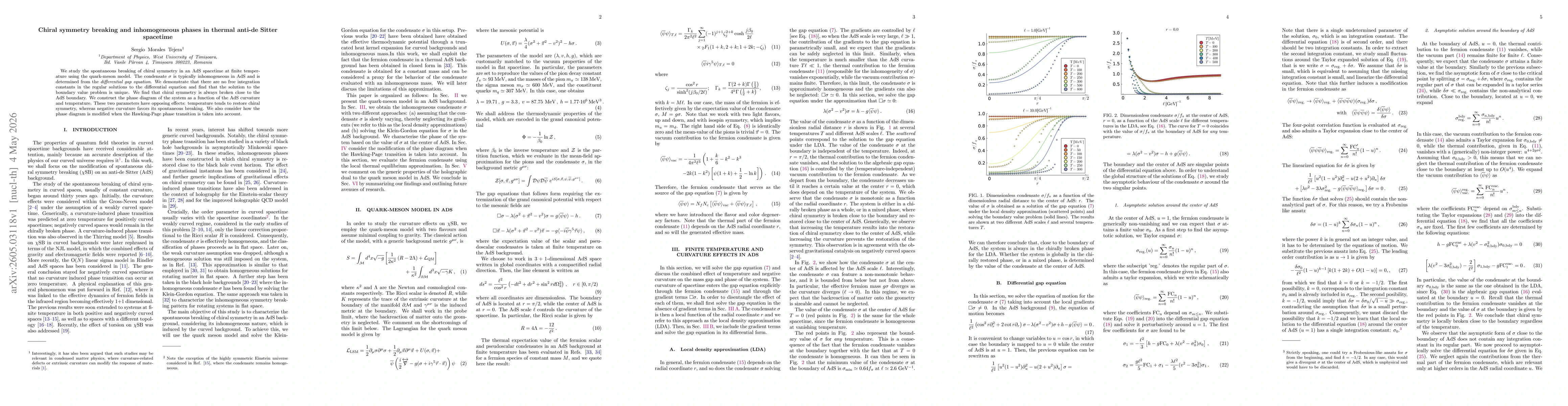 Thumbnail for Chiral symmetry breaking and inhomogeneous phases in thermal anti-de Sitter spacetime