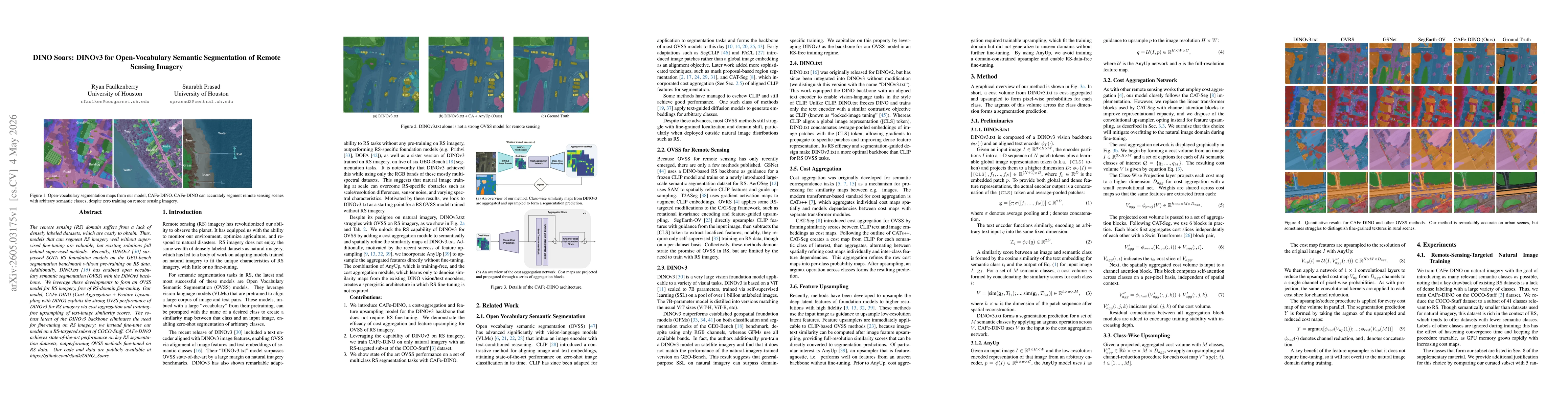 Thumbnail for DINO Soars: DINOv3 for Open-Vocabulary Semantic Segmentation of Remote Sensing Imagery