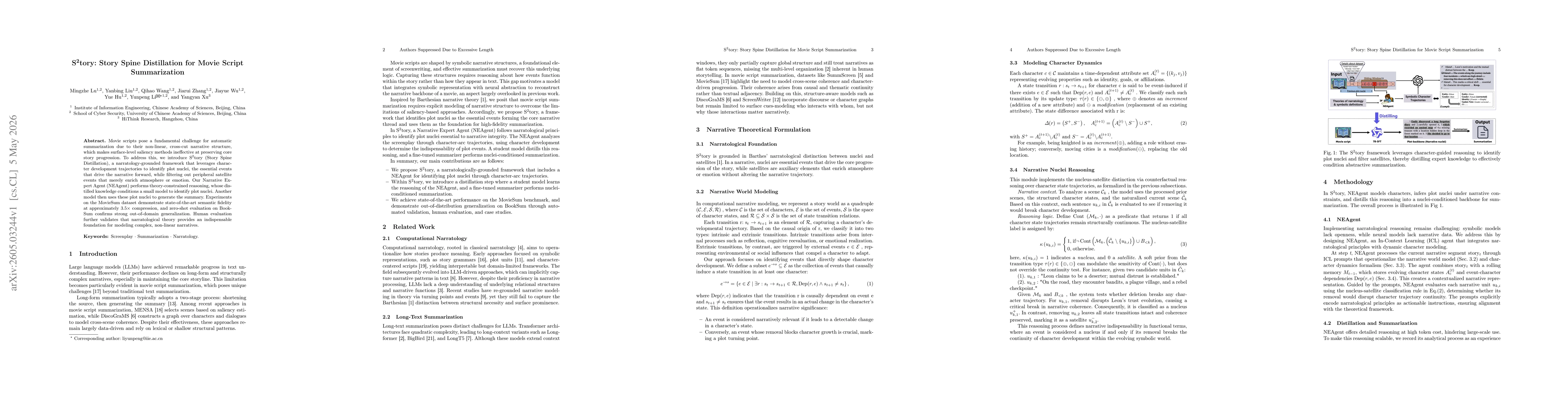 Thumbnail for S^2tory: Story Spine Distillation for Movie Script Summarization