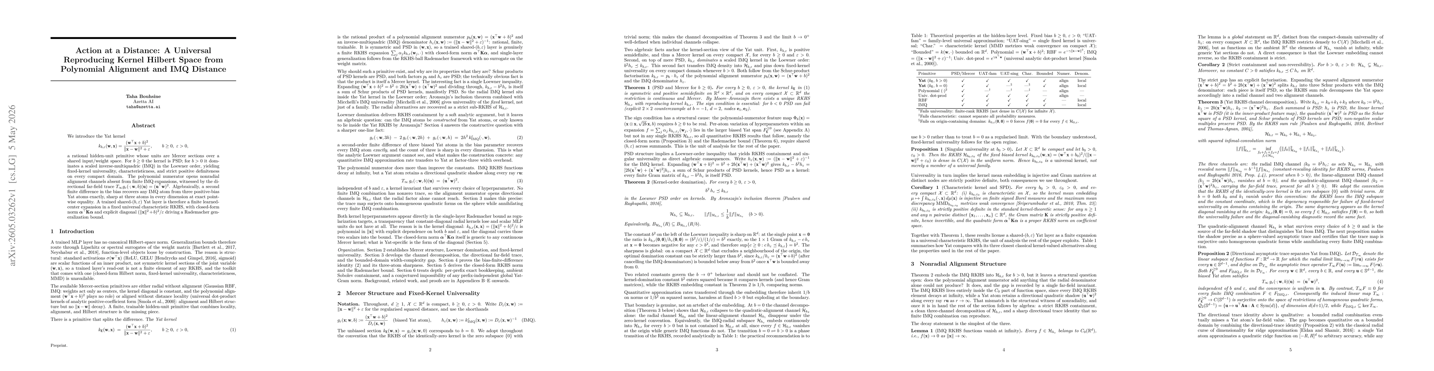 Thumbnail for A Universal Reproducing Kernel Hilbert Space from Polynomial Alignment and IMQ Distance