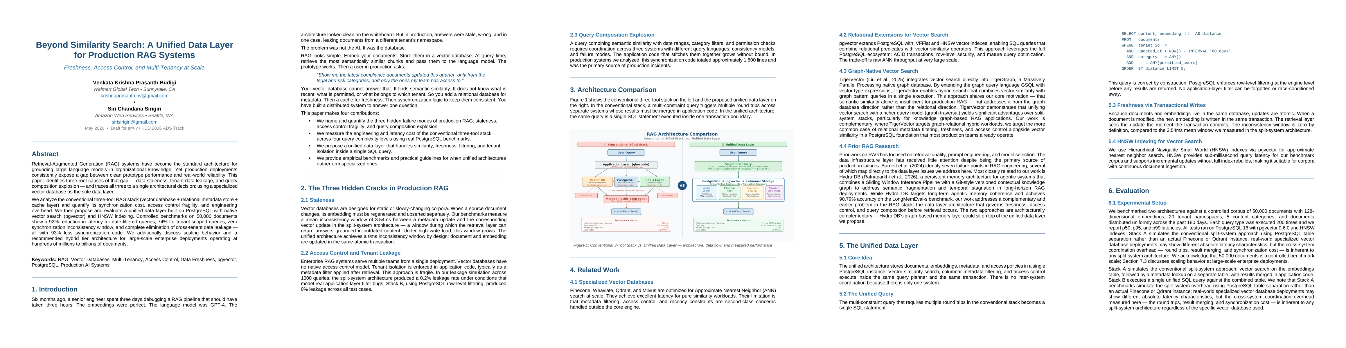 Thumbnail for Beyond Similarity Search: A Unified Data Layer for Production RAG Systems