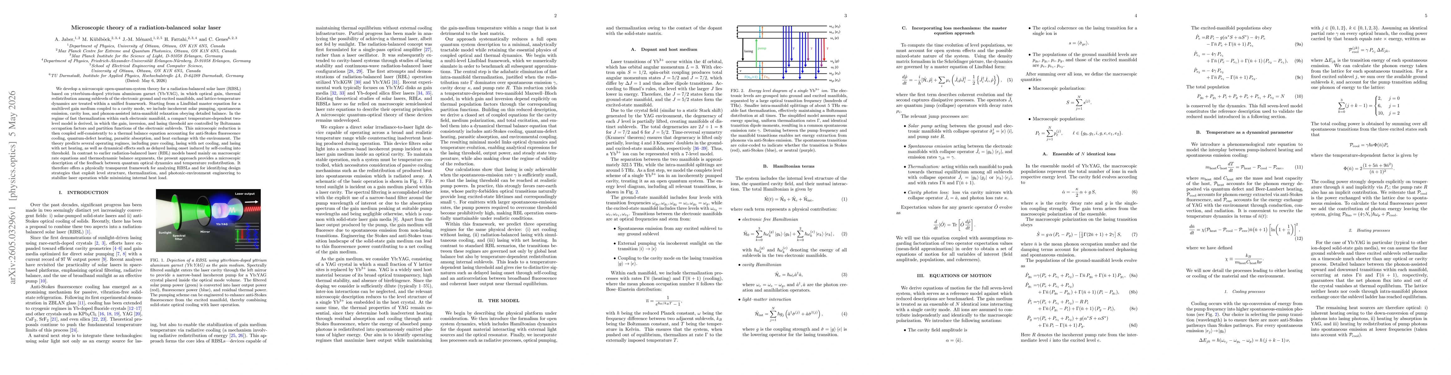 Thumbnail for Microscopic theory of a radiation-balanced solar laser