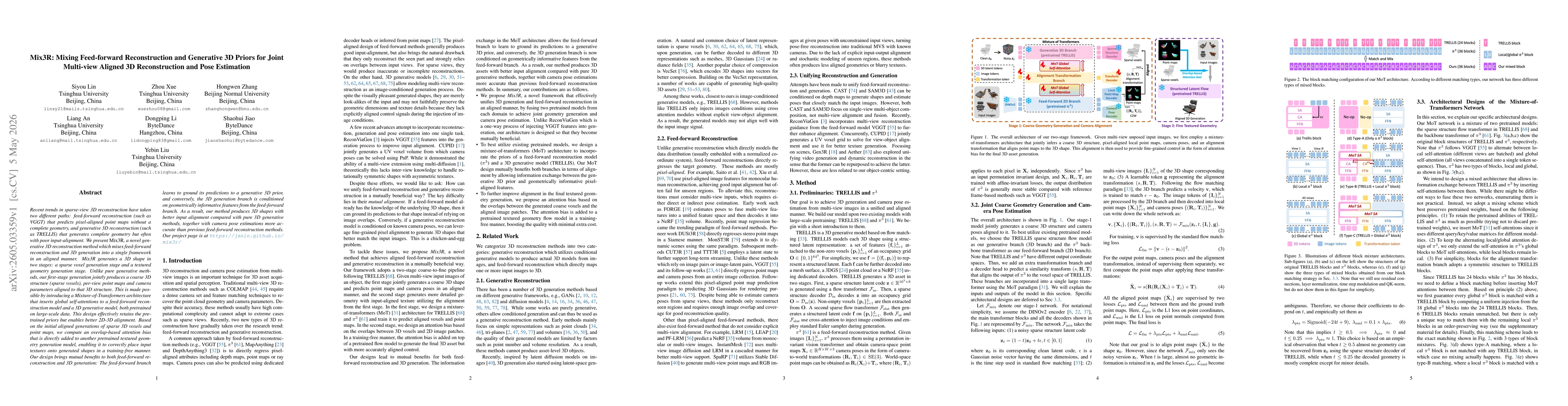 Thumbnail for Mix3R: Mixing Feed-forward Reconstruction and Generative 3D Priors for Joint Multi-view Aligned 3D Reconstruction and Pose Estimation