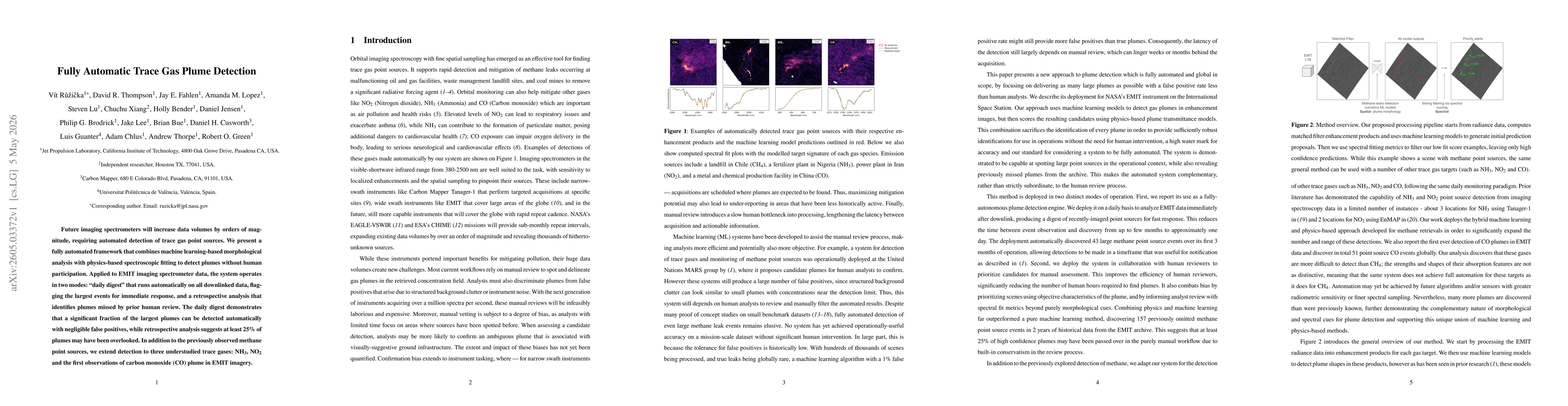 Thumbnail for Fully Automatic Trace Gas Plume Detection