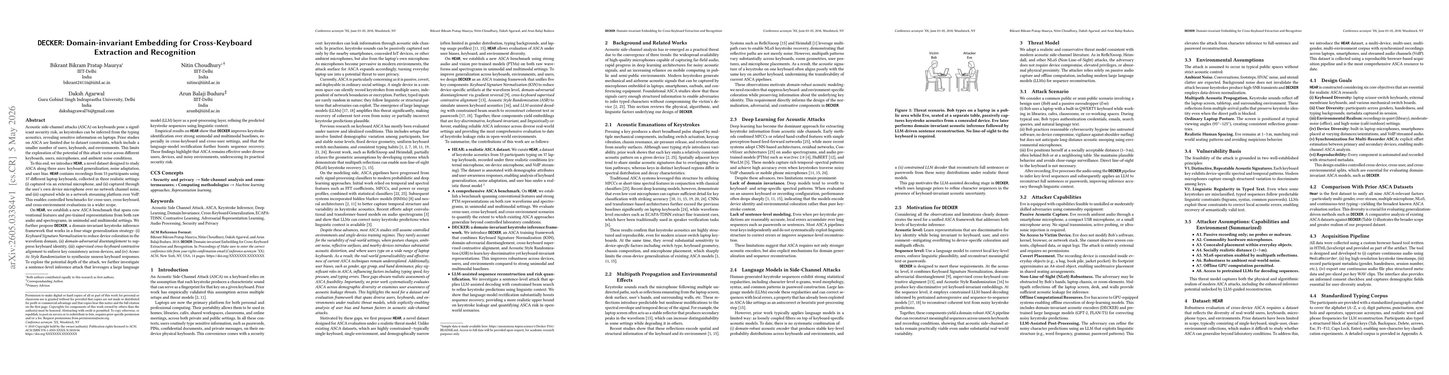 Thumbnail for DECKER: Domain-invariant Embedding for Cross-Keyboard Extraction and Recognition