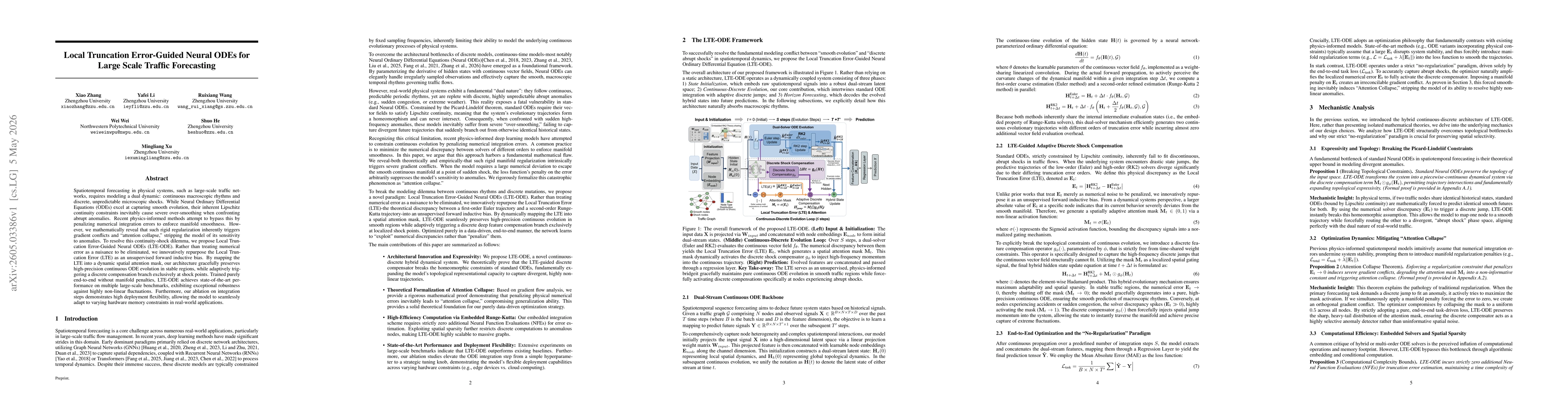 Thumbnail for Local Truncation Error-Guided Neural ODEs for Large Scale Traffic Forecasting