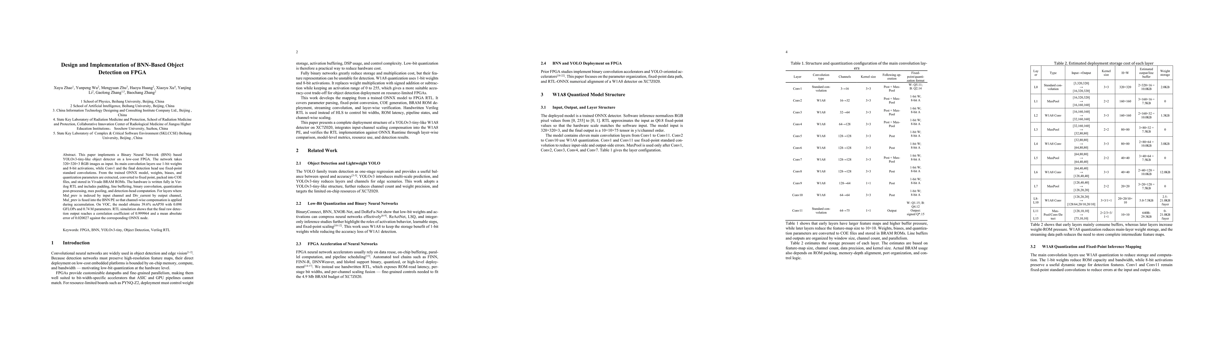 Thumbnail for Design and Implementation of BNN-Based Object Detection on FPGA