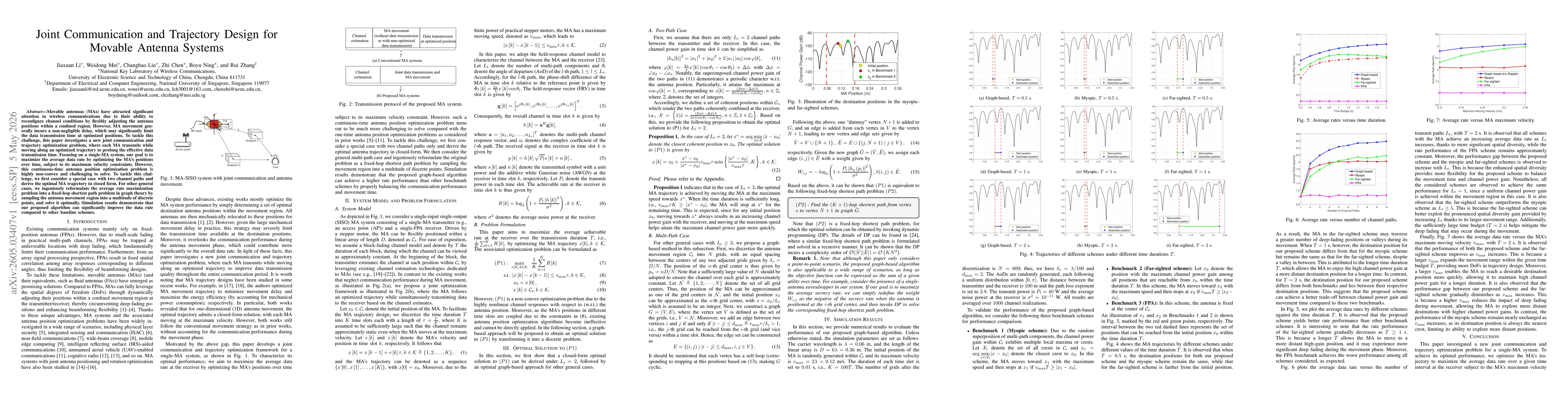 Thumbnail for Joint Communication and Trajectory Design for Movable Antenna Systems