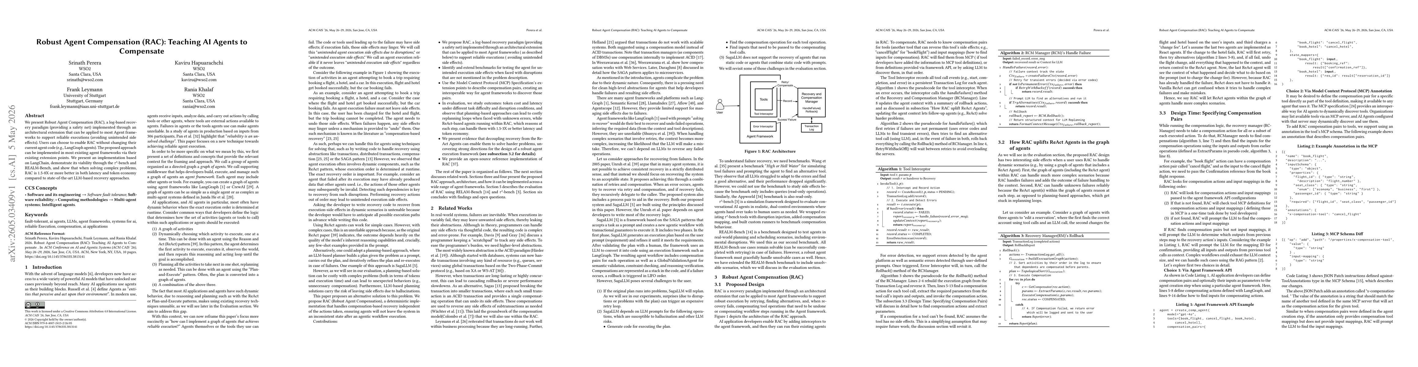 Thumbnail for Robust Agent Compensation (RAC): Teaching AI Agents to Compensate