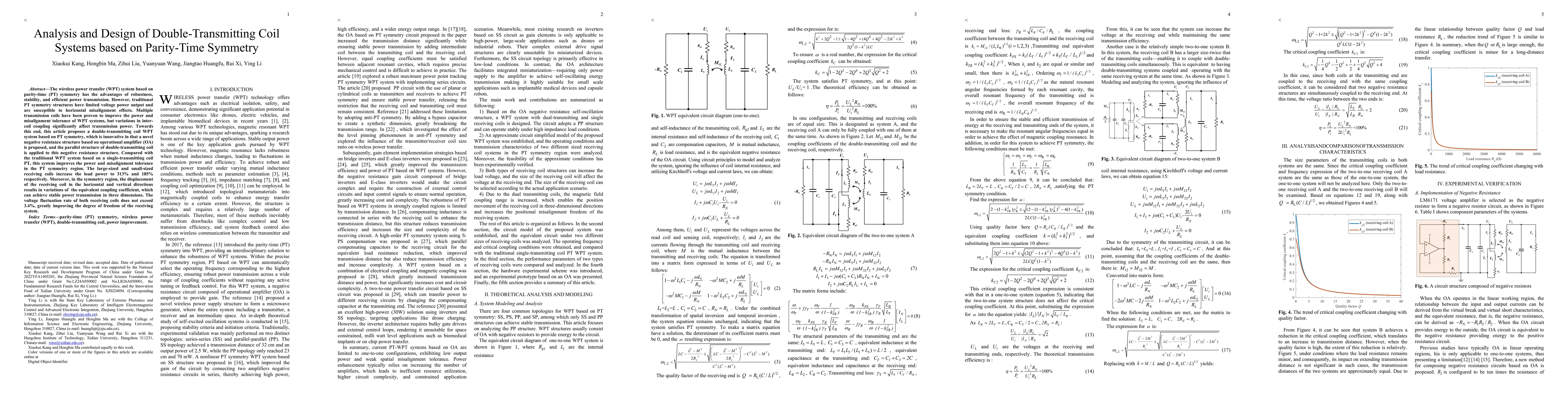 Thumbnail for Analysis and Design of Double-Transmitting Coil Systems based on Parity-Time Symmetry