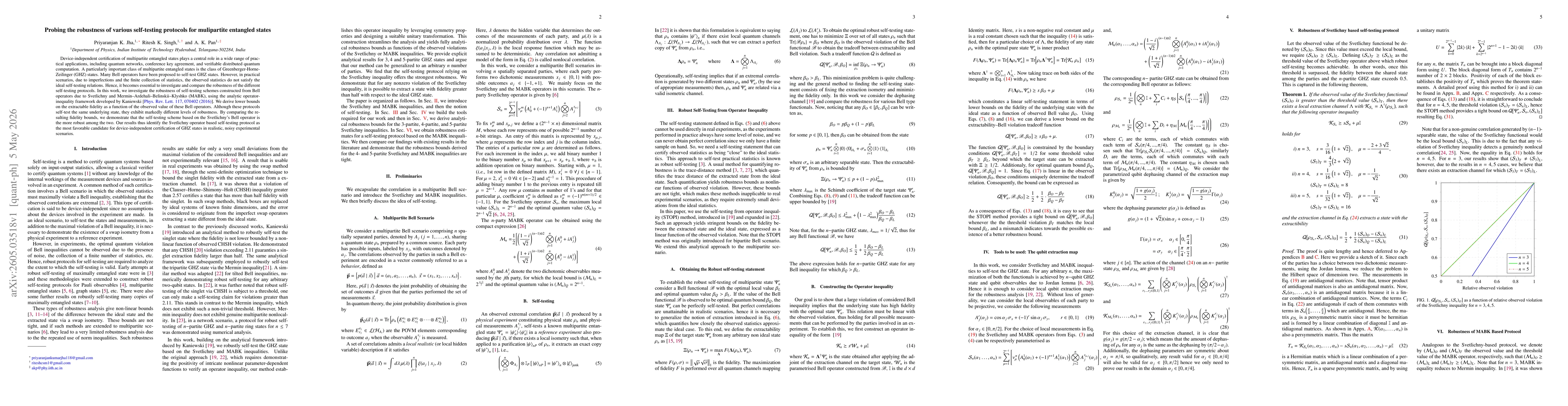 Thumbnail for Probing the robustness of various self-testing protocols for mulipartite entangled states