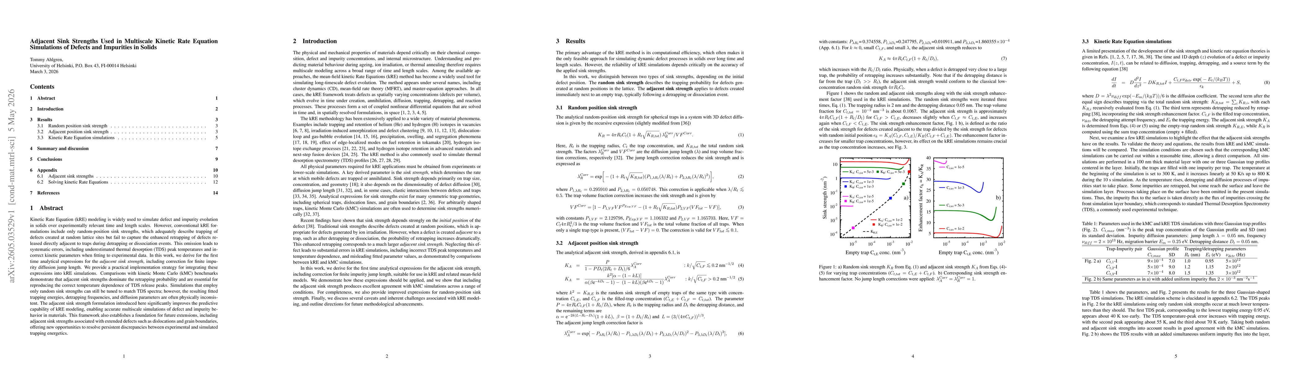 Thumbnail for Adjacent Sink Strengths Used in Multiscale Kinetic Rate Equation Simulations of Defects and Impurities in Solids