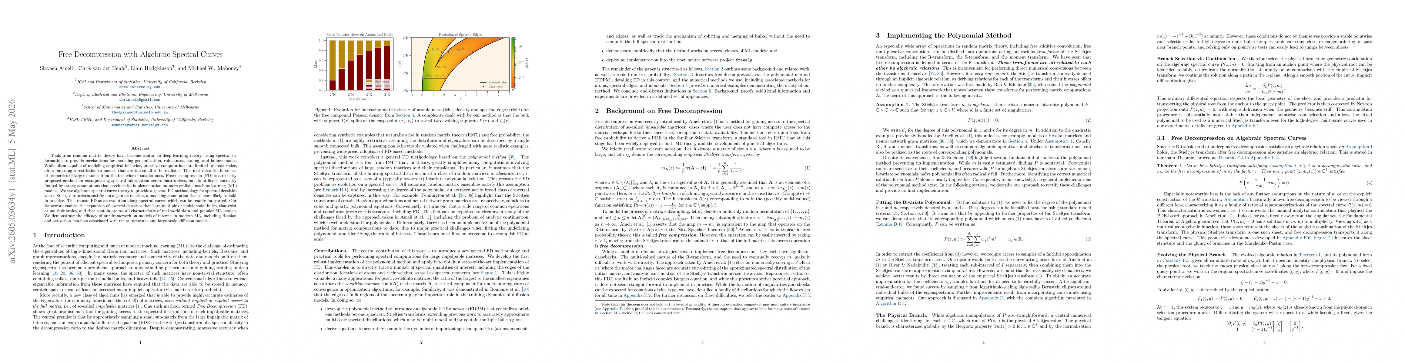Thumbnail for Free Decompression with Algebraic Spectral Curves