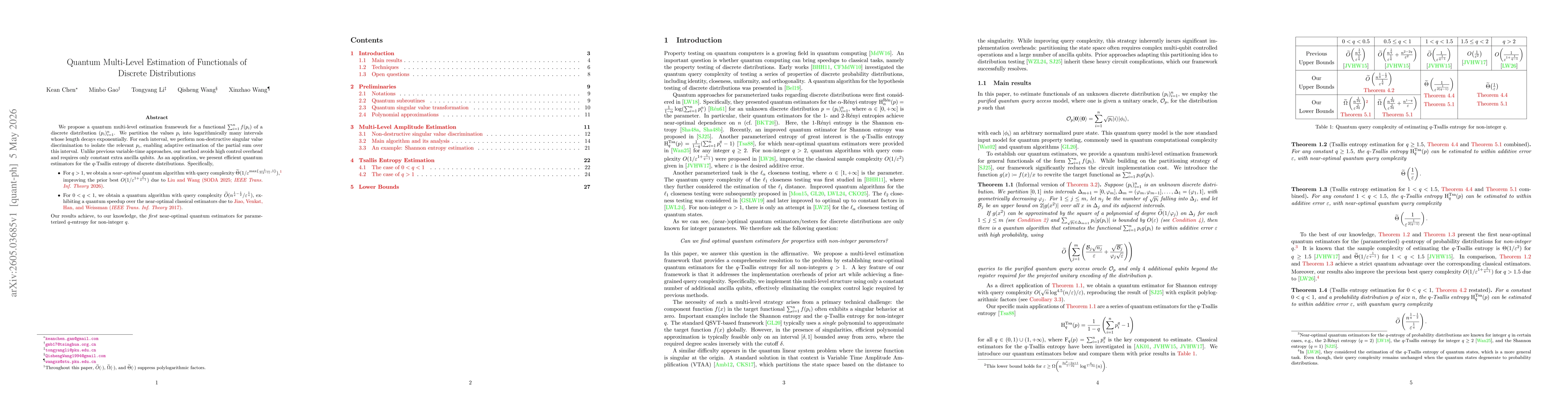 Thumbnail for Quantum Multi-Level Estimation of Functionals of Discrete Distributions