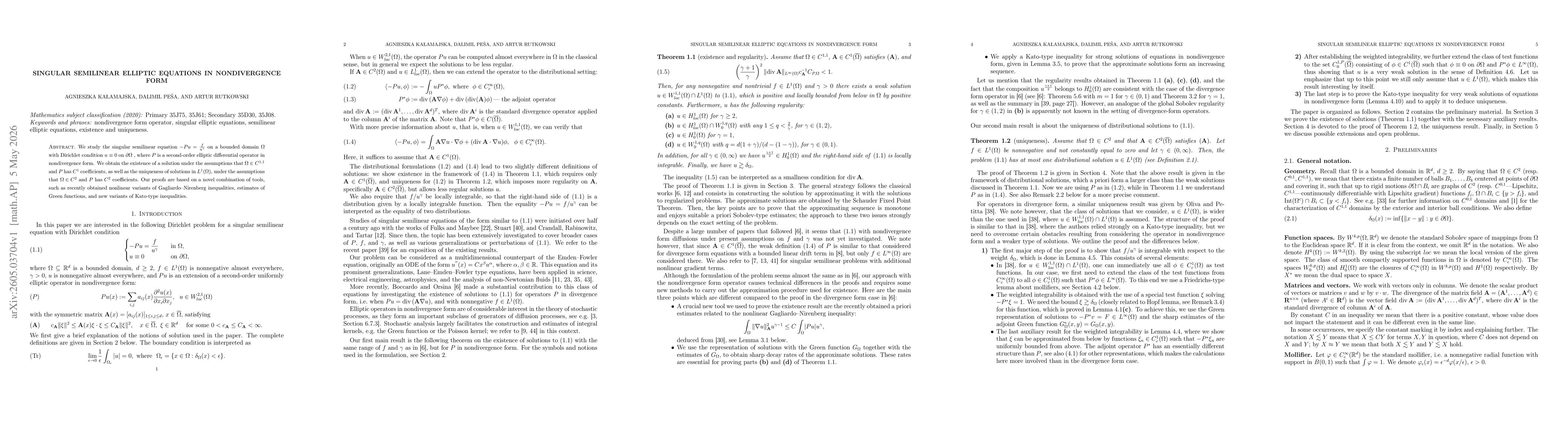 Thumbnail for Singular semilinear elliptic equations in nondivergence form