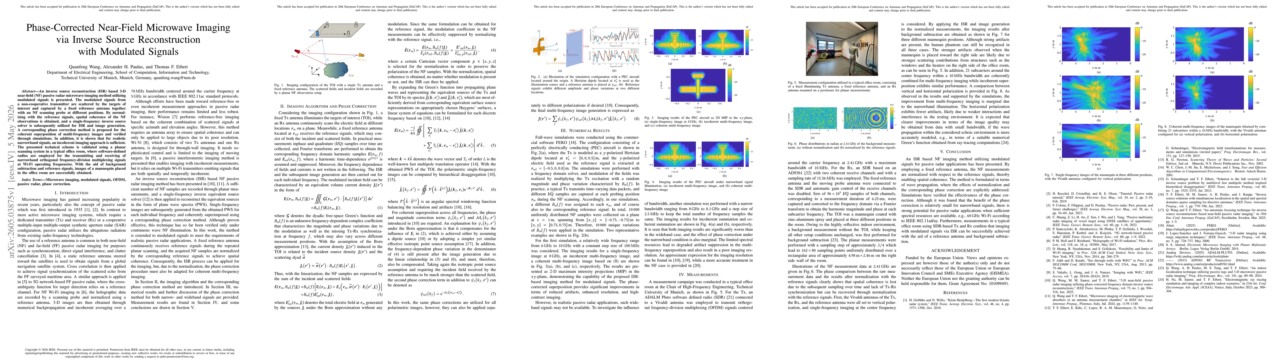 Thumbnail for Phase-Corrected Near-Field Microwave Imaging via Inverse Source Reconstruction with Modulated Signals