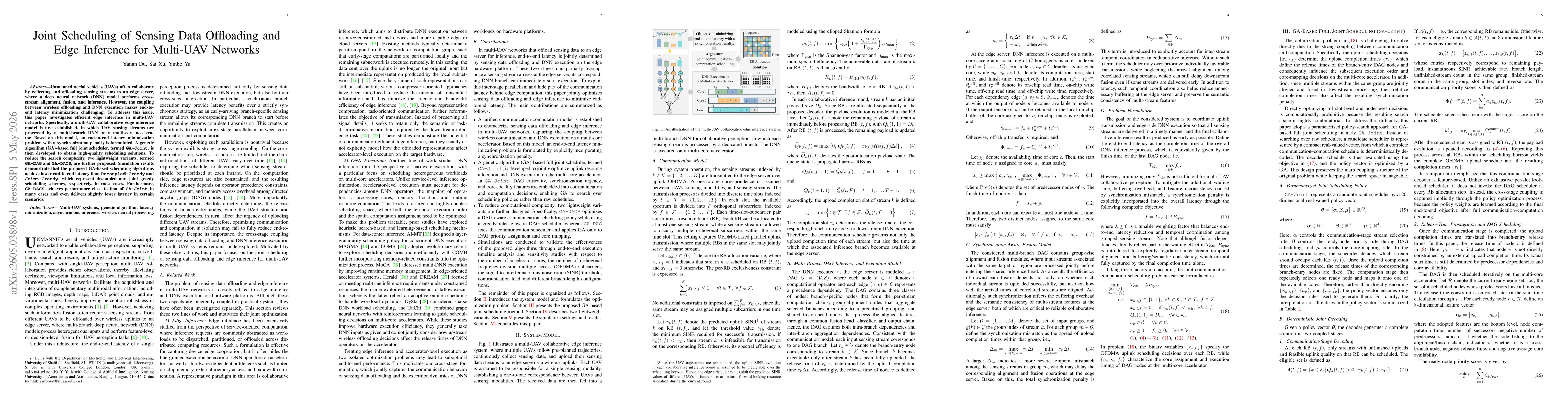 Thumbnail for Joint Scheduling of Sensing Data Offloading and Edge Inference for Multi-UAV Networks