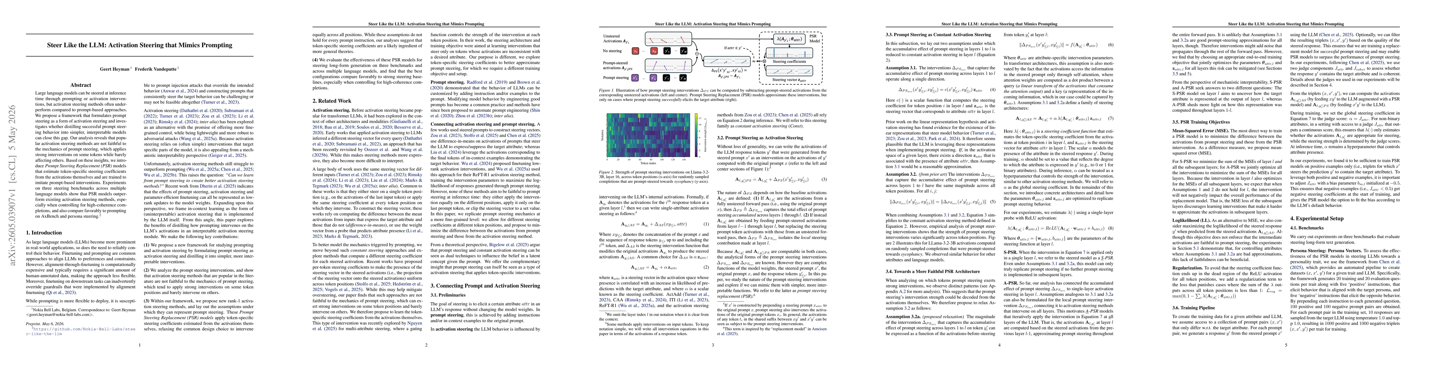 Thumbnail for Steer Like the LLM: Activation Steering that Mimics Prompting
