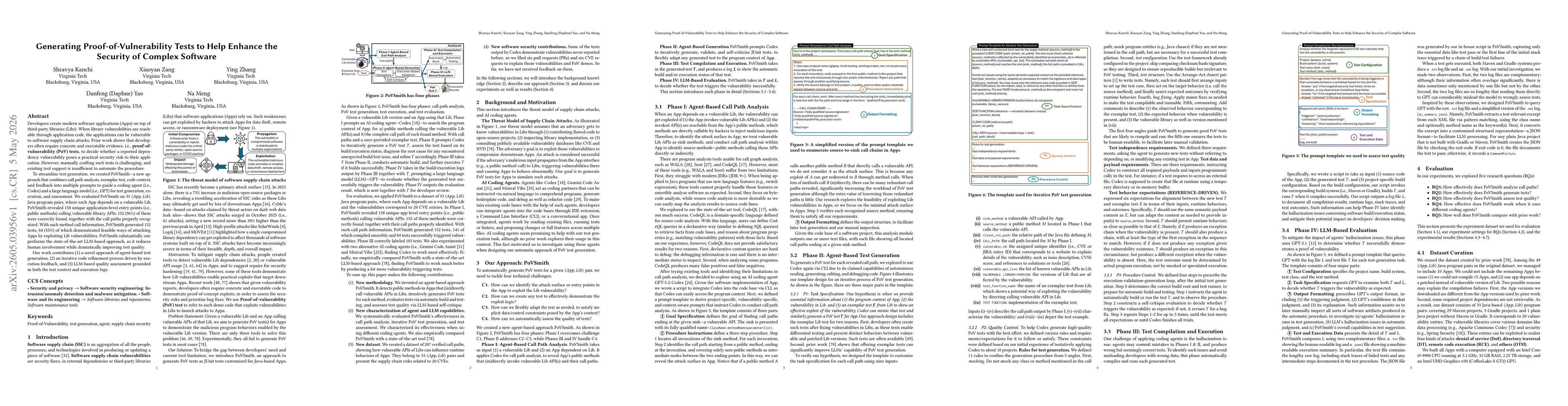 Thumbnail for Generating Proof-of-Vulnerability Tests to Help Enhance the Security of Complex Software