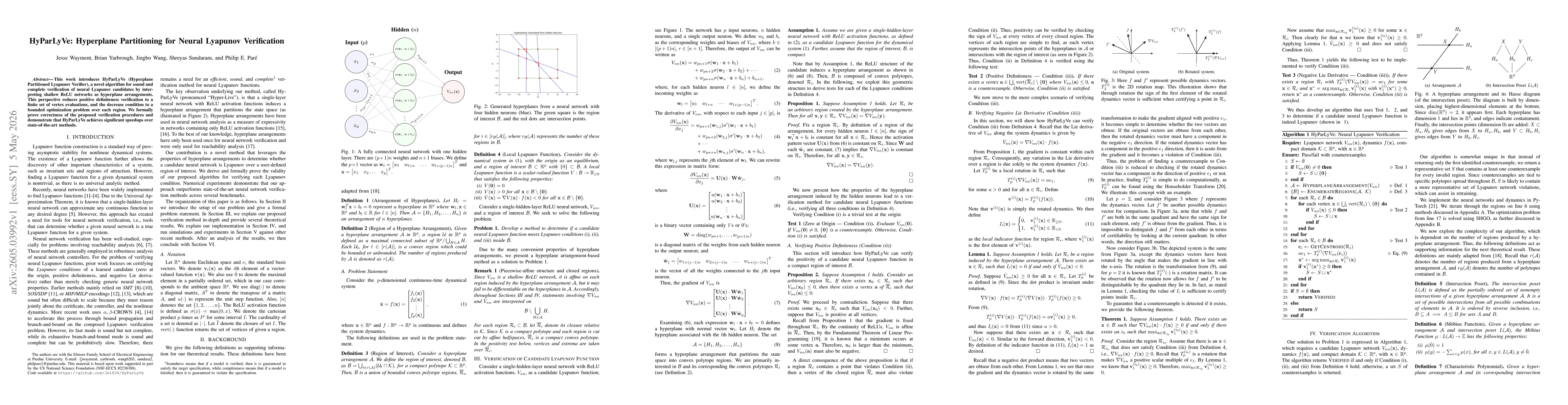 Thumbnail for HyParLyVe: Hyperplane Partitioning for Neural Lyapunov Verification