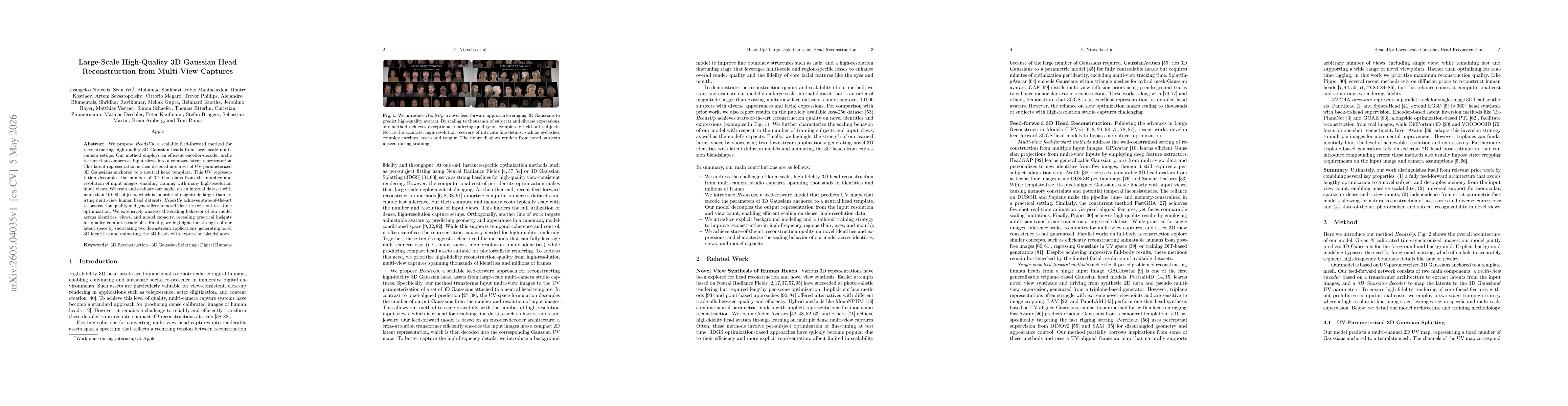 Thumbnail for Large-Scale High-Quality 3D Gaussian Head Reconstruction from Multi-View Captures
