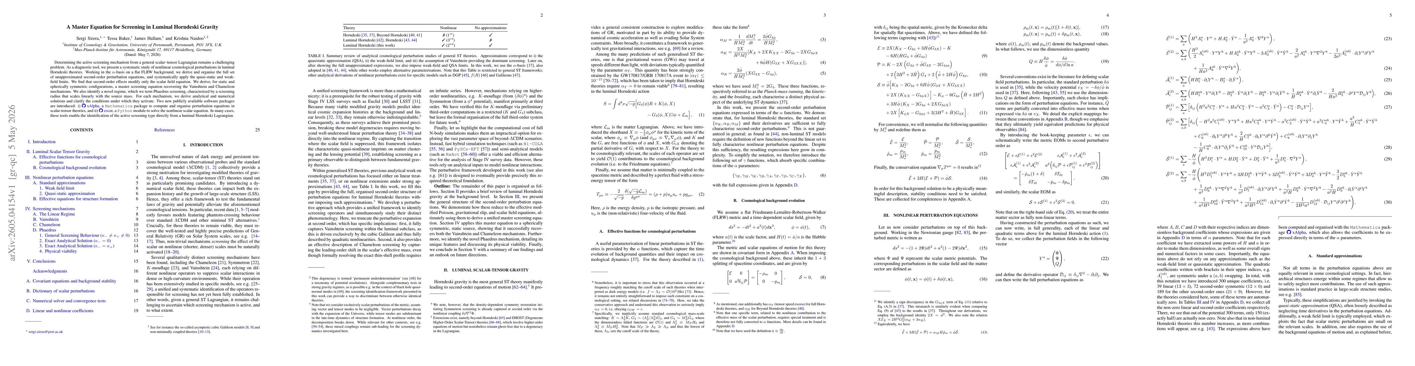 Thumbnail for A Master Equation for Screening in Luminal Horndeski Gravity