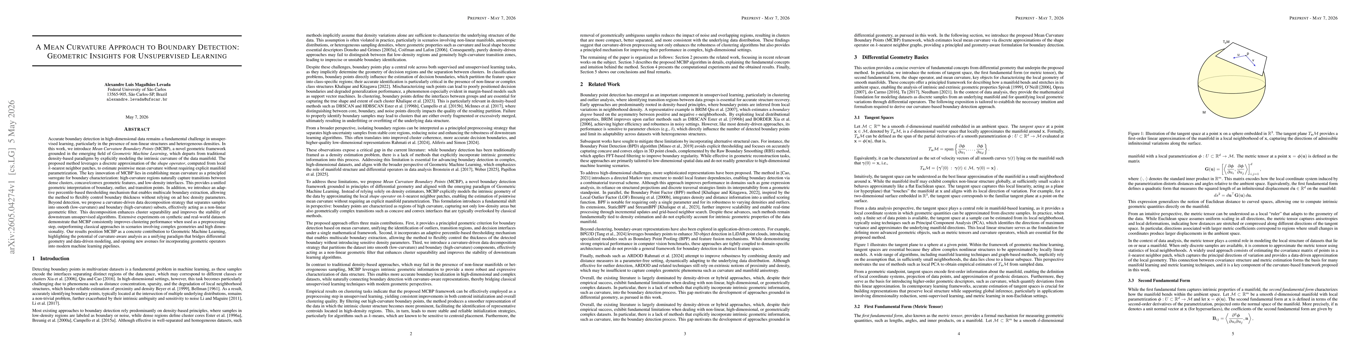 Thumbnail for A Mean Curvature Approach to Boundary Detection: Geometric Insights for Unsupervised Learning