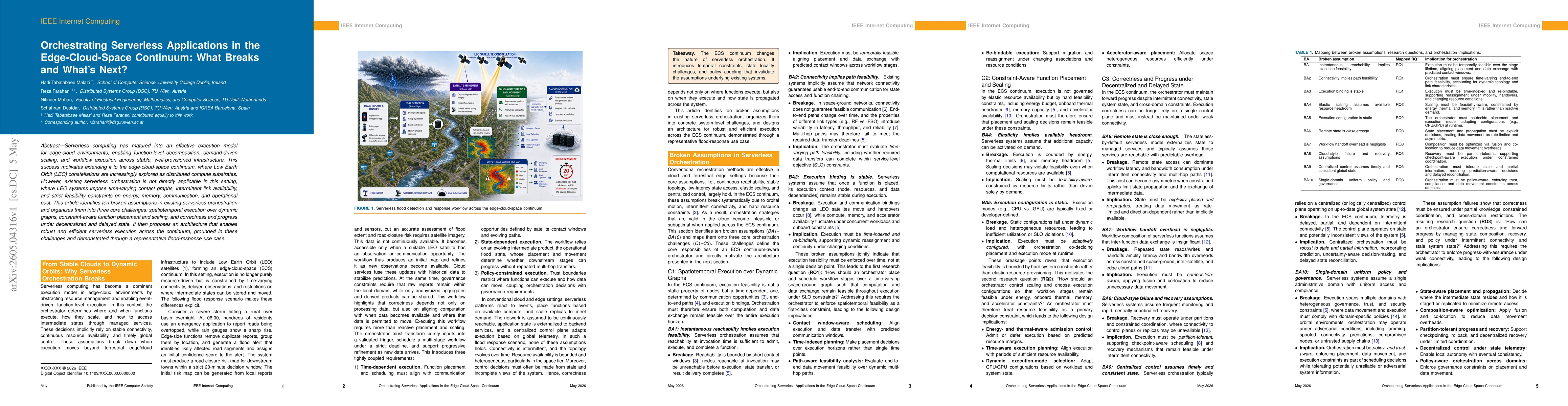Thumbnail for Orchestrating Serverless Applications in the Edge Cloud Space Continuum: What Breaks and What is Next?