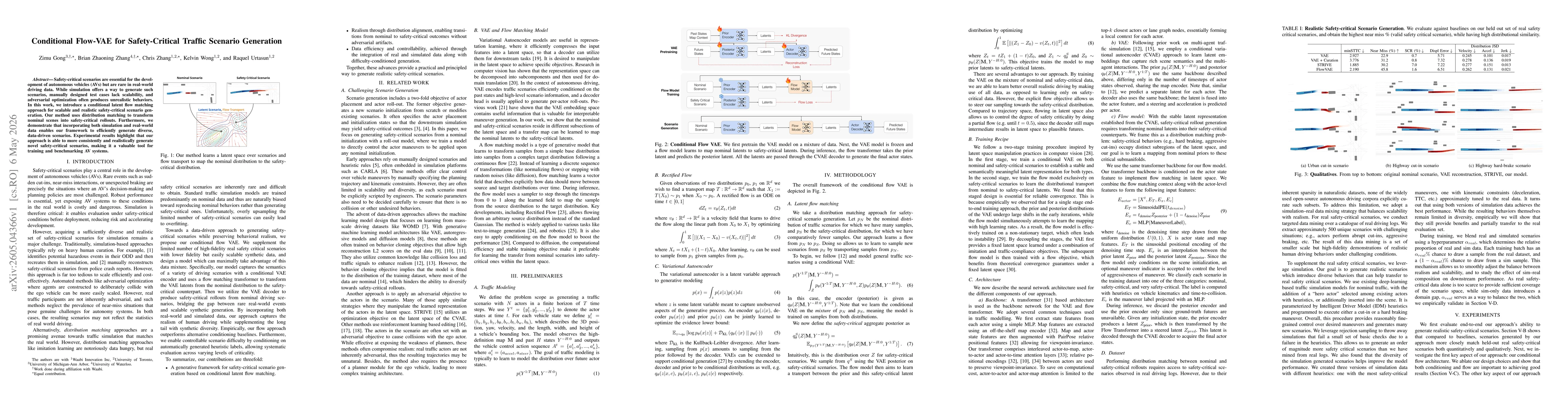 Thumbnail for Conditional Flow-VAE for Safety-Critical Traffic Scenario Generation