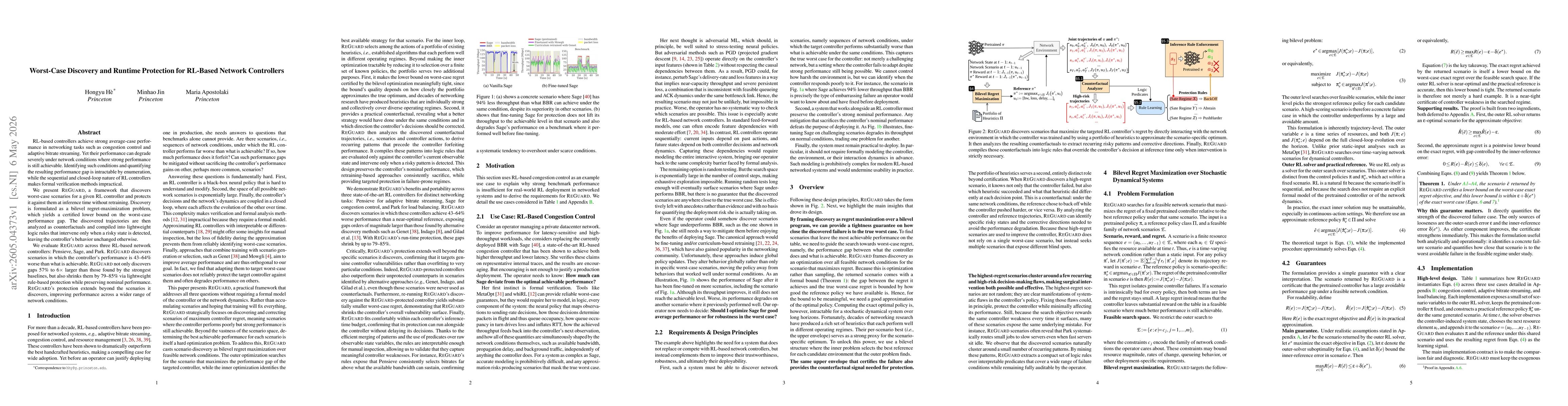 Thumbnail for Worst-Case Discovery and Runtime Protection for RL-Based Network Controllers