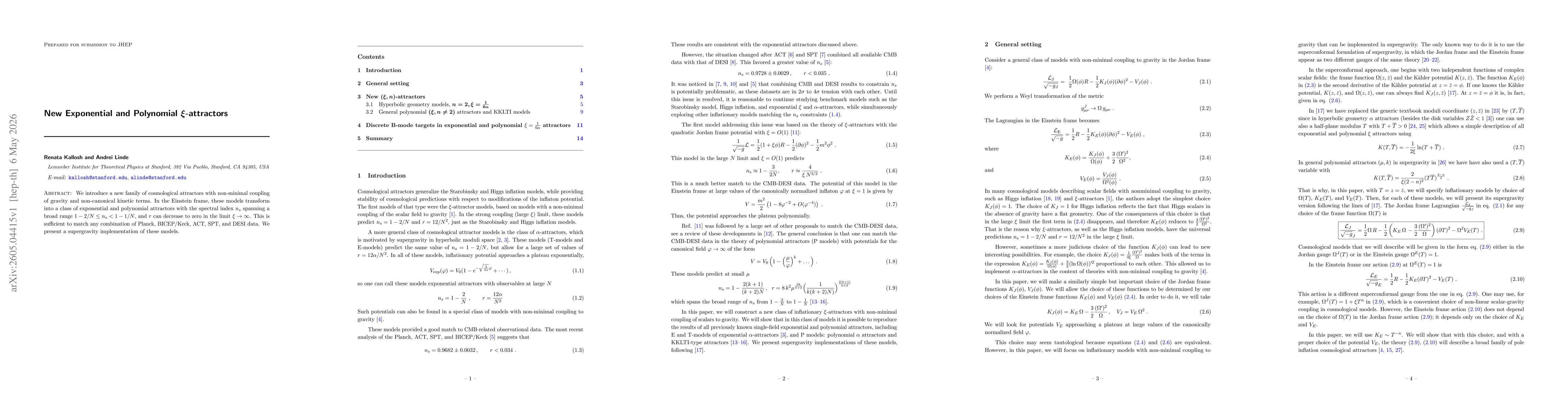 Thumbnail for New Exponential and Polynomial $ξ$-attractors