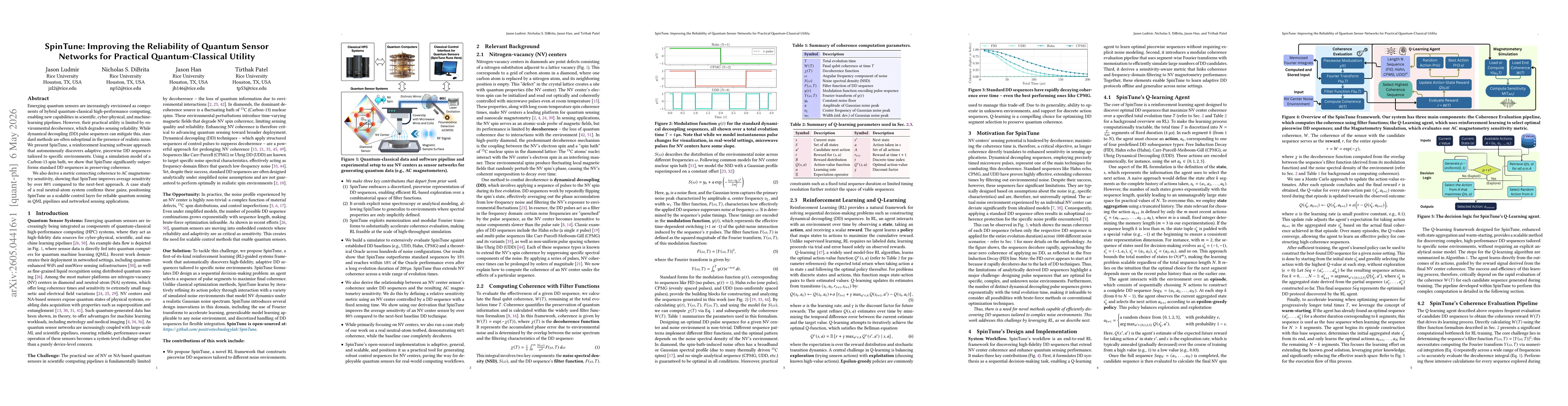 Thumbnail for SpinTune: Improving the Reliability of Quantum Sensor Networks for Practical Quantum-Classical Utility