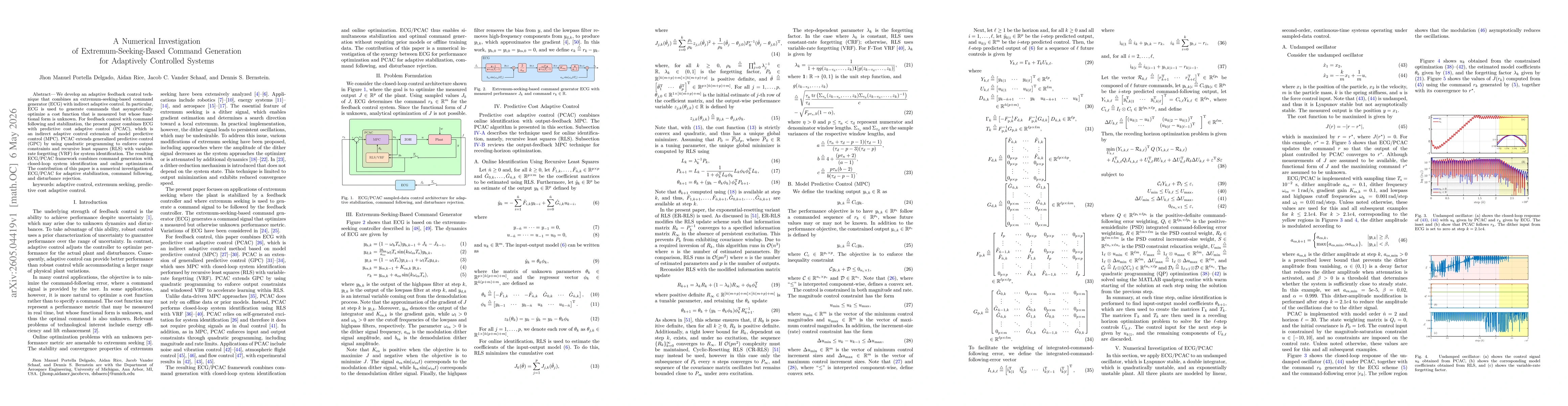 Thumbnail for A Numerical Investigation of Extremum-Seeking-Based Command Generation for Adaptively Controlled Systems