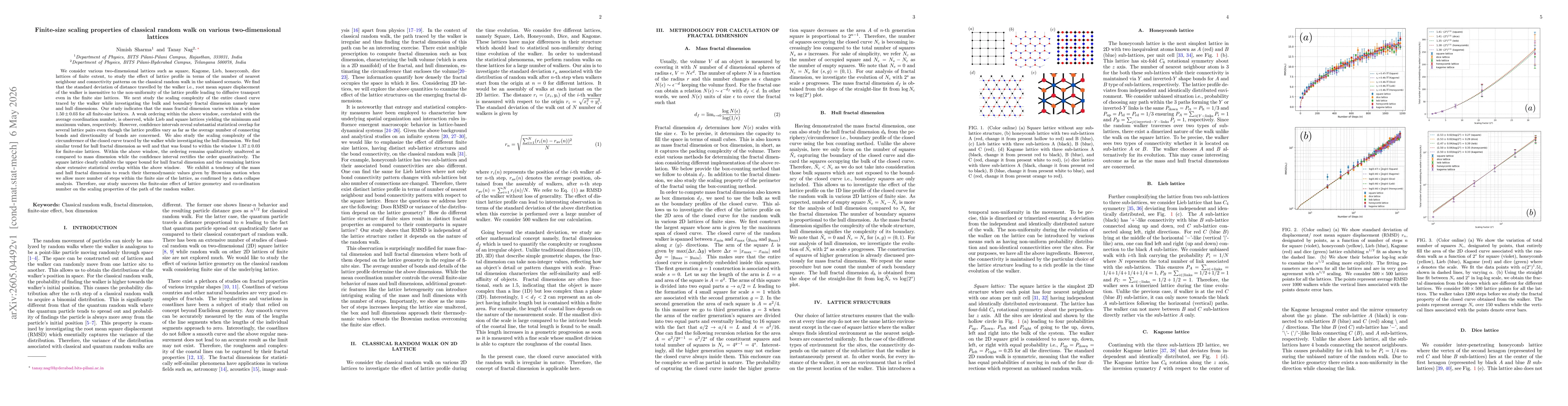 Thumbnail for Finite-size scaling properties of classical random walk on various two-dimensional lattices
