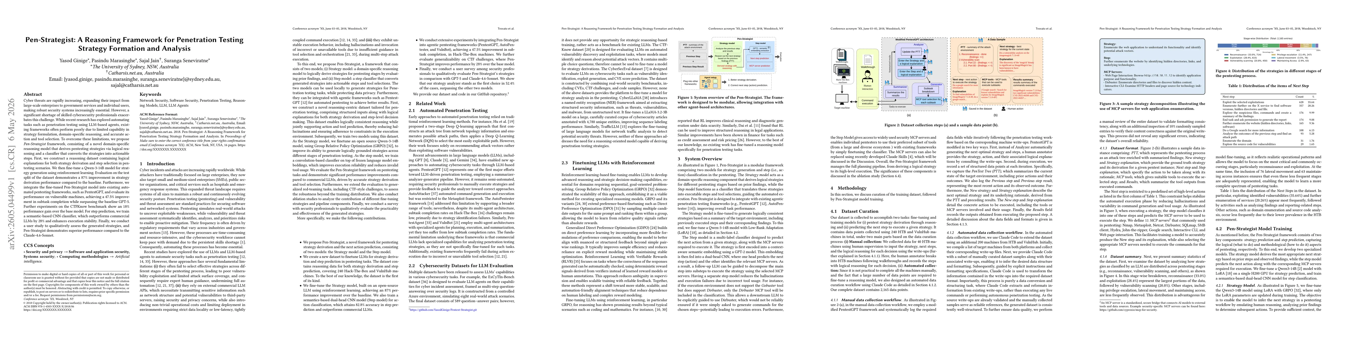 Thumbnail for Pen-Strategist: A Reasoning Framework for Penetration Testing Strategy Formation and Analysis
