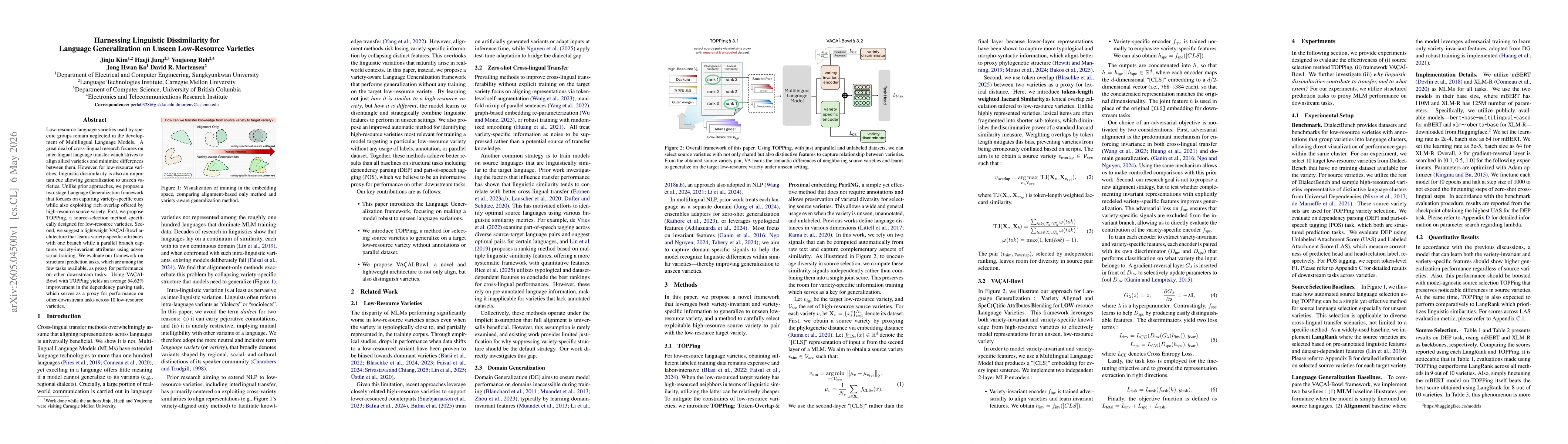 Thumbnail for Harnessing Linguistic Dissimilarity for Language Generalization on Unseen Low-Resource Varieties